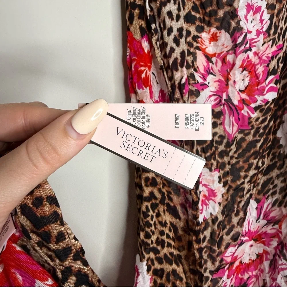 Victoria's Secret Sarong Swim Beach Cover-Up in an animal and floral print
